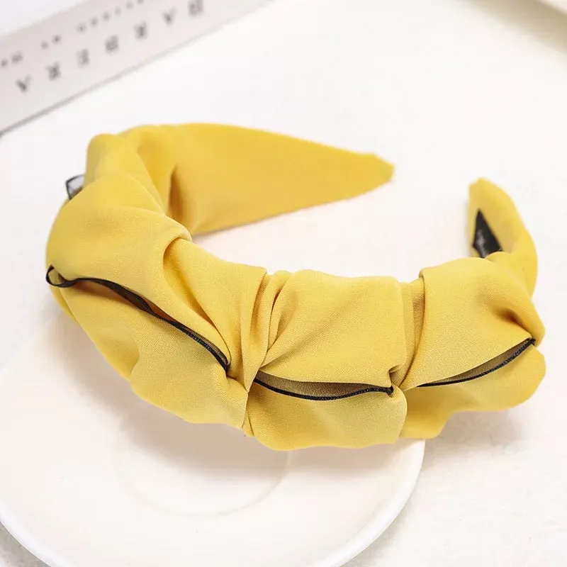 Yellow Plastic Head Turner Hairband