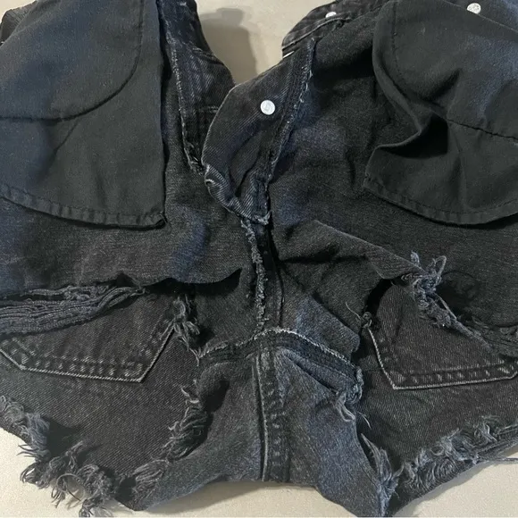ZARA High Rise Jean Shorts