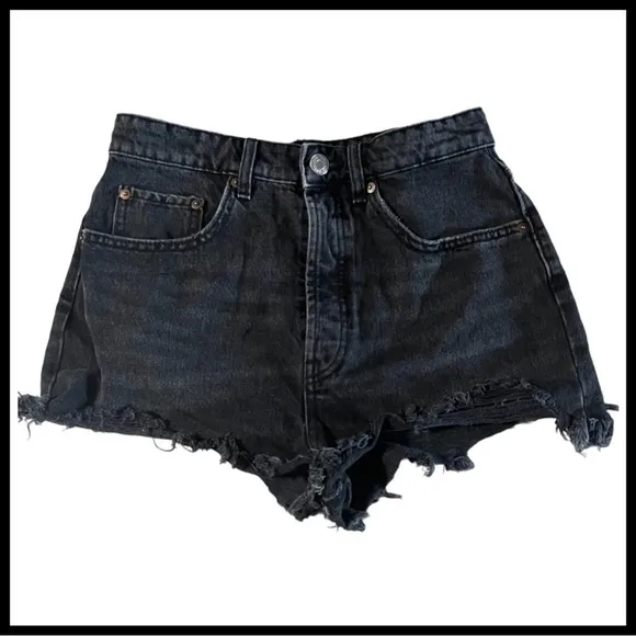 ZARA High Rise Jean Shorts