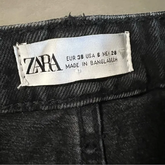 ZARA High Rise Jean Shorts