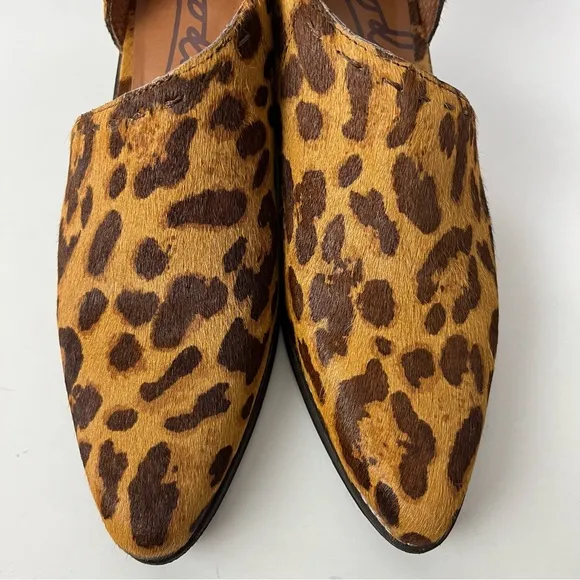Zodiac Maddie Shooties Leopard Print Calf Hair Block Heel Ankle Bootie Boots