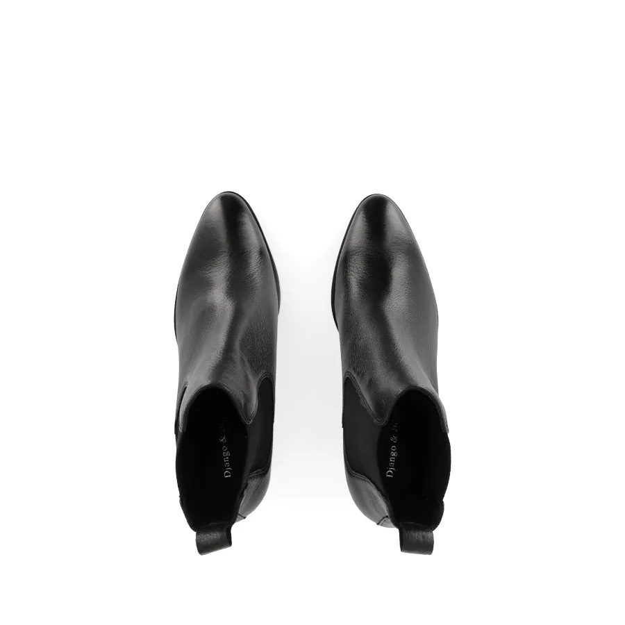 ZUBIA - BLACK BLACK LEATHER