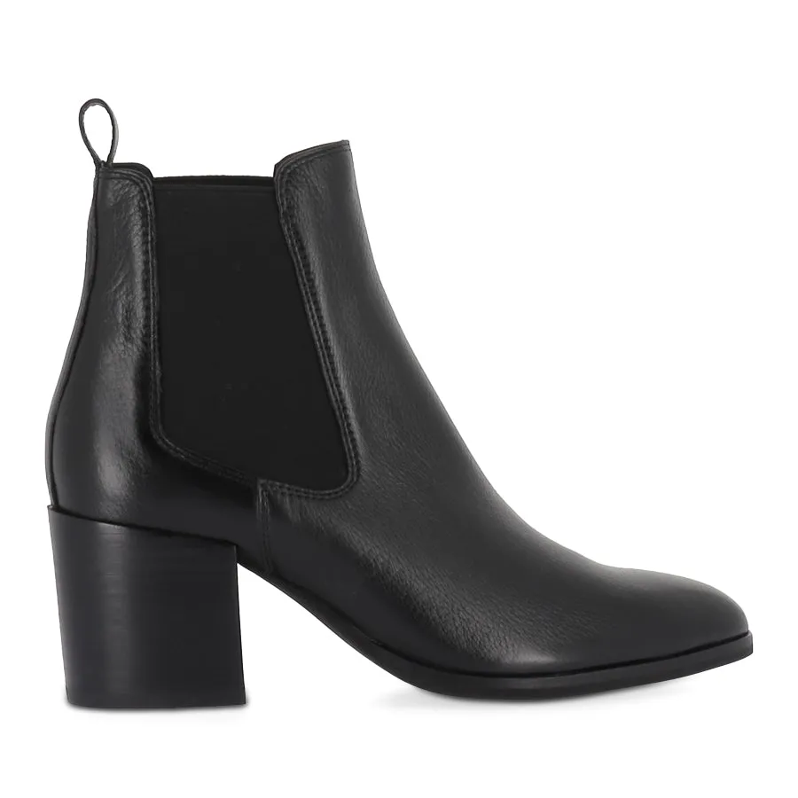 ZUBIA - BLACK BLACK LEATHER