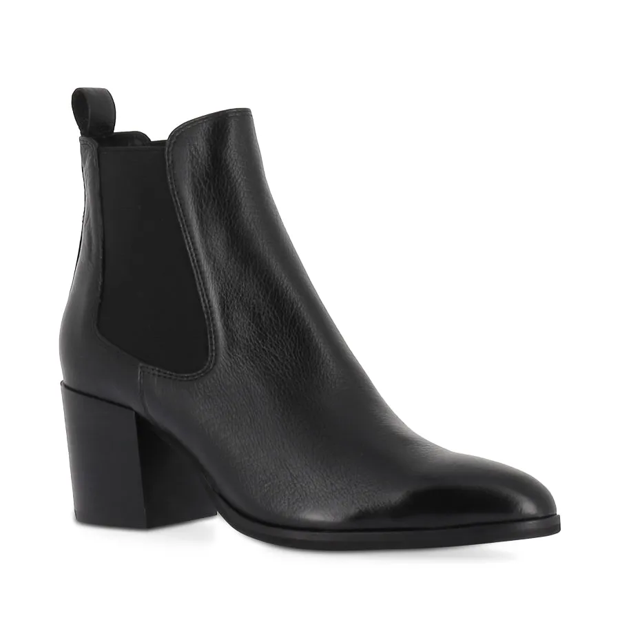 ZUBIA - BLACK BLACK LEATHER